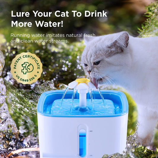 Pet Fountain Water Drinking Well with Filter for Cats & Dogs