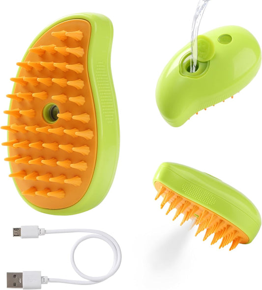 Pet Grooming Steam Brush-Rechargeable