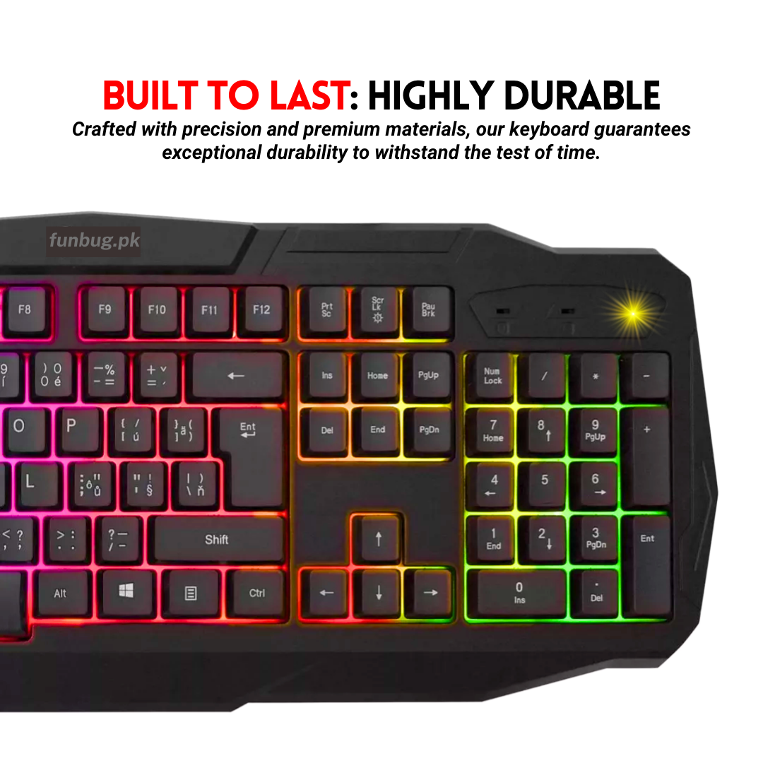 Ultimate 4in1 RGB Light Gaming Keyboard, Mouse, Mouse Pad, Head Phone